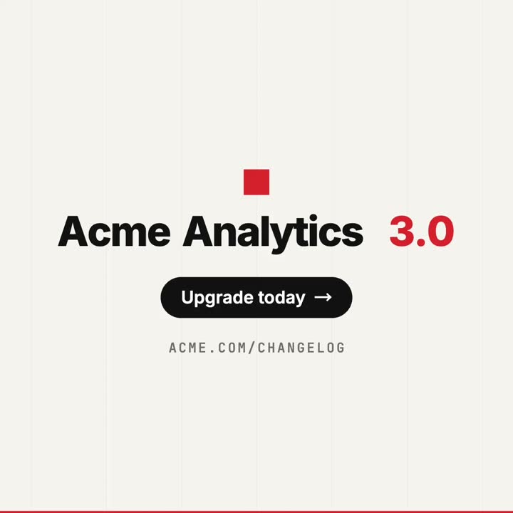 Acme Analytics 3.0 — poster frame